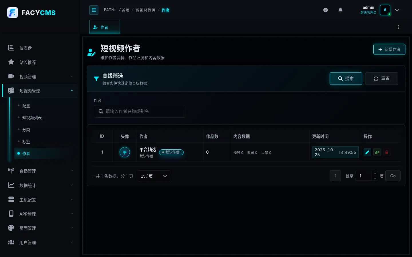 短视频作者